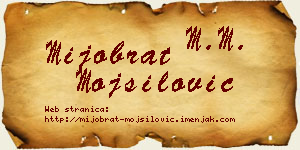 Mijobrat Mojsilović vizit kartica